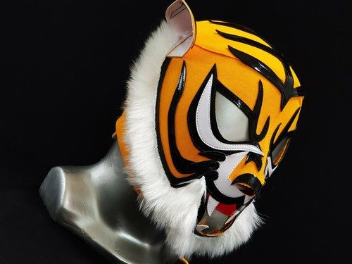 TIGER WRESTLING MASK WRESTLER MASK JAPAN JAPANESE マスク プロレス 日本レスリングマスク - Picture 4 of 10