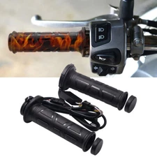 1Set Motorcycle 7/8" Handlebar Electric Hot Heated Grips Handle Handlebar Warmer