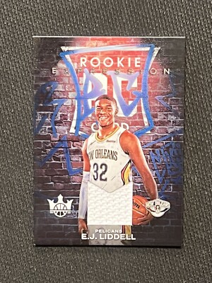 E.J. LIDDELL 2022-23 Court Kings ROOKIE EXPRESSION JERSEY PATCH RELIC EJ RC   