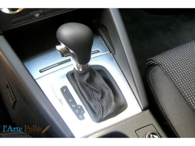 AUDI A3 DSG Couvre-levier De Vitesse En Cuir Véritable Noir - Photo 1/2