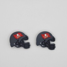 NFL Tampa Bay Buccaneers Football Helmet For Crocs Shoe Charms Jibbitz - 2piece