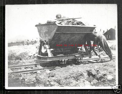 Nanking Nanjing photo Mining Car Railway Jiangsu China 1913
