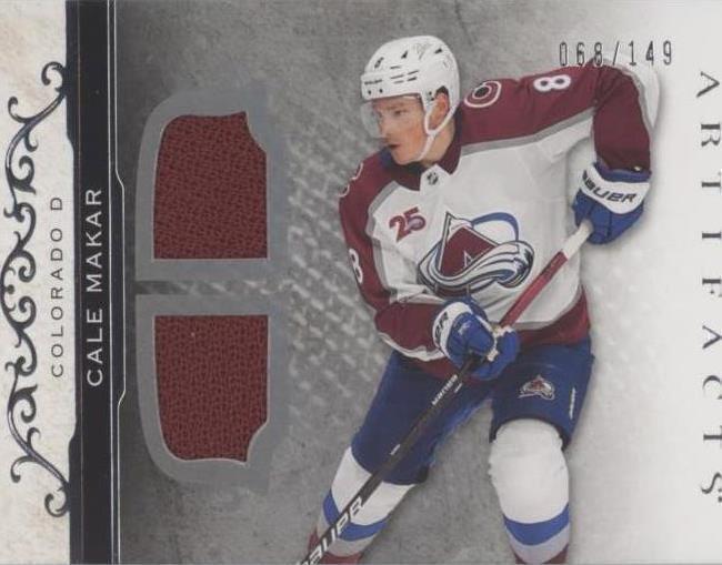 2021 22 Upper Deck Artifacts Stars Cale Makar 118 Horizontal 