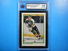 1990/91 O-PEE-CHEE PREMIER HOCKEY CARD #74 MIKE MODANO ROOKIE KSA 10 SHARP+ OPC