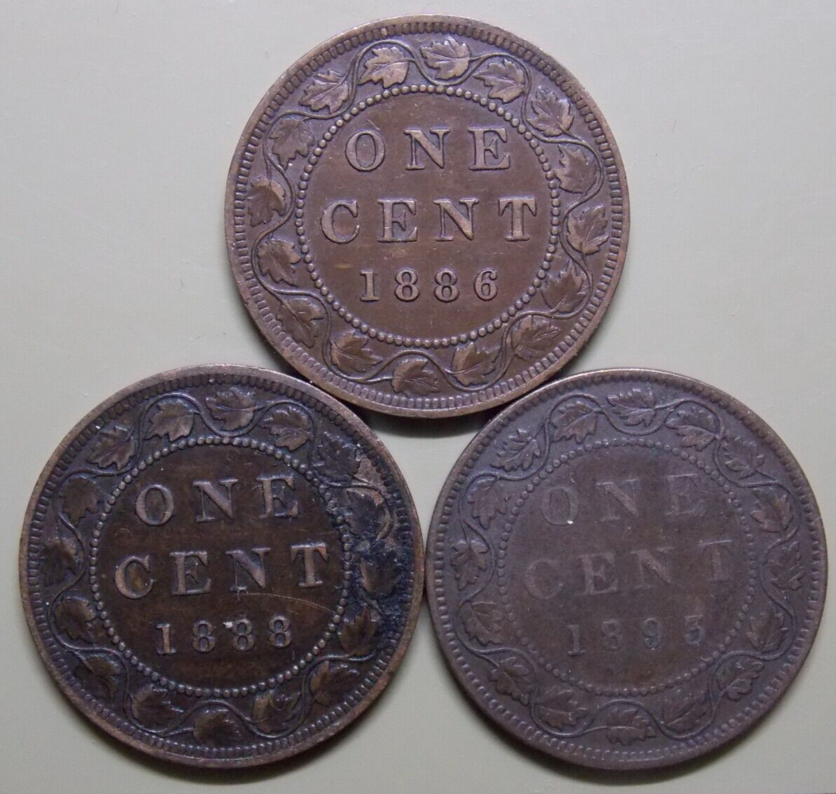 1886 1888 1893 Canada Large 1 Cent Victoria Coins Lot Of 3 eBay