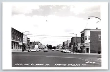 Spring Valley Illinois~St Paul Street~Corner Drug Store~Hardware~1960s Cars~RPPC