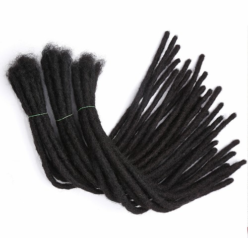 Afro Kinky natürliches Echthaar Dreadlocks Zöpfe Häkeln Flechten Haarverlängerungen - Bild 3 von 24
