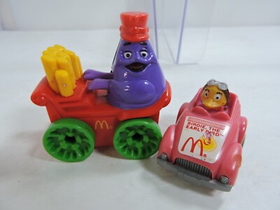 McDonalds two toys grimace and Birdie 1985