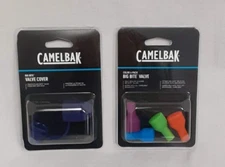 Camelbak Hydration Big Bite Valve Replacement 4-Pack (4 colors)  + Valve Cover