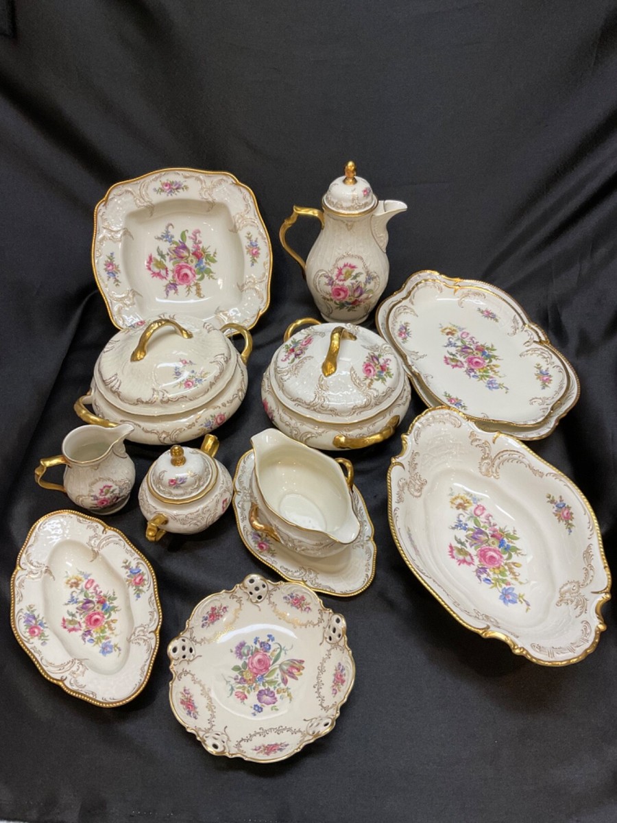 Rosenthal / 洋食器その他 Hand Painted German Dinnerware Service for 12 Rosenthal Diplomat