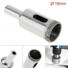 18mm Diamond Coated Core Hole Saw Drill Bit Set Tools Glass Drill Hole Opener