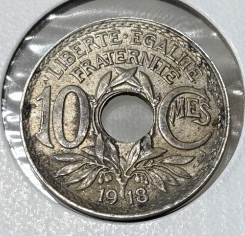 1918 France 10 Centimes Ten