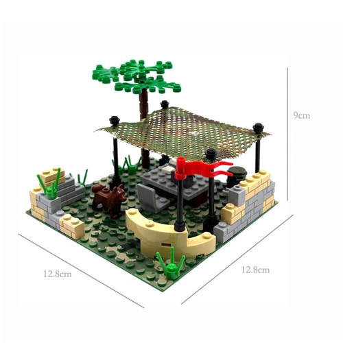 MOC Military WWII Modern Street Army Battle View Baseplate Weapon Bricks Set DIY - Picture 42 of 44