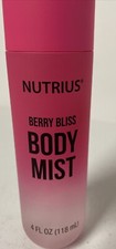 NEW Nutrius Berry Bliss Body Mist 4 fl oz Spray Paraben/Phthalate Free Tropical