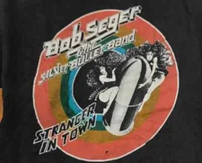 Vintage 1978 Bob Seger and the Silver Bullet Band Black men All size Shirt