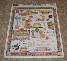 Creative Imaginations 8x10 Sticker Sheet  by Debbie Mumm....Happy Birthday