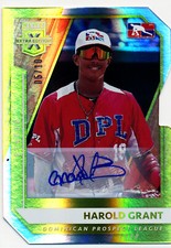 HAROLD GRANT 2021 Panini Elite Extra Edition STATUS GOLD DIE-CUT AUTO #/10 DPL