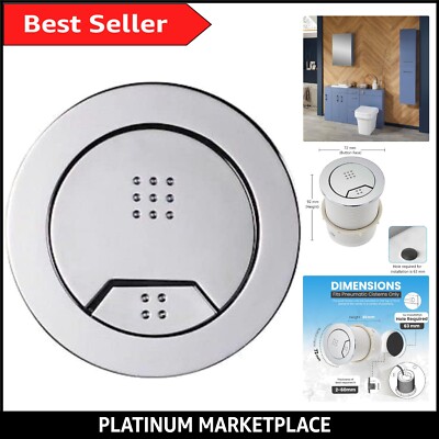 Fingerabdruckfeste Chrom WC-Spültaste - Dual-Design, universelle Passform