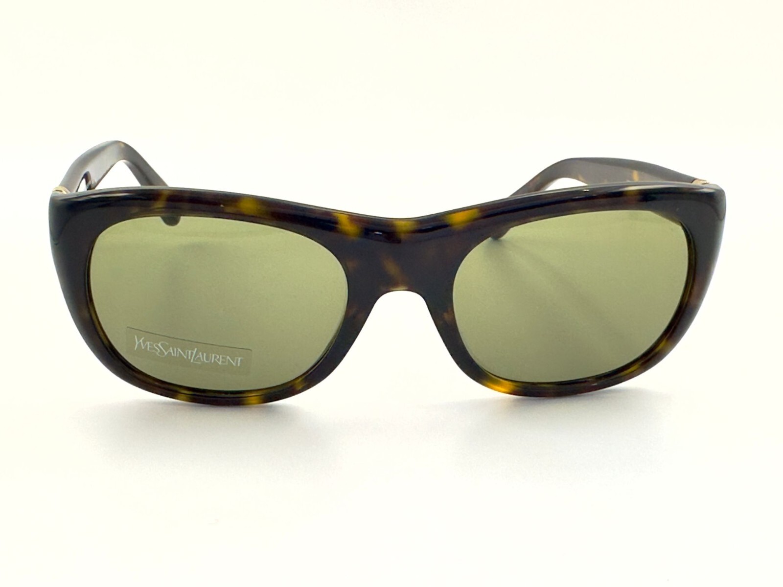 Occhiali da sole Yves Saint Laurent YSL 2304 S 086 DJ avana scuro lente verde 52 mm