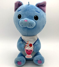Disney Wreck It Ralph Internet 9" Puddles Blue Stuffed Plush Kitty Cat Milkshake