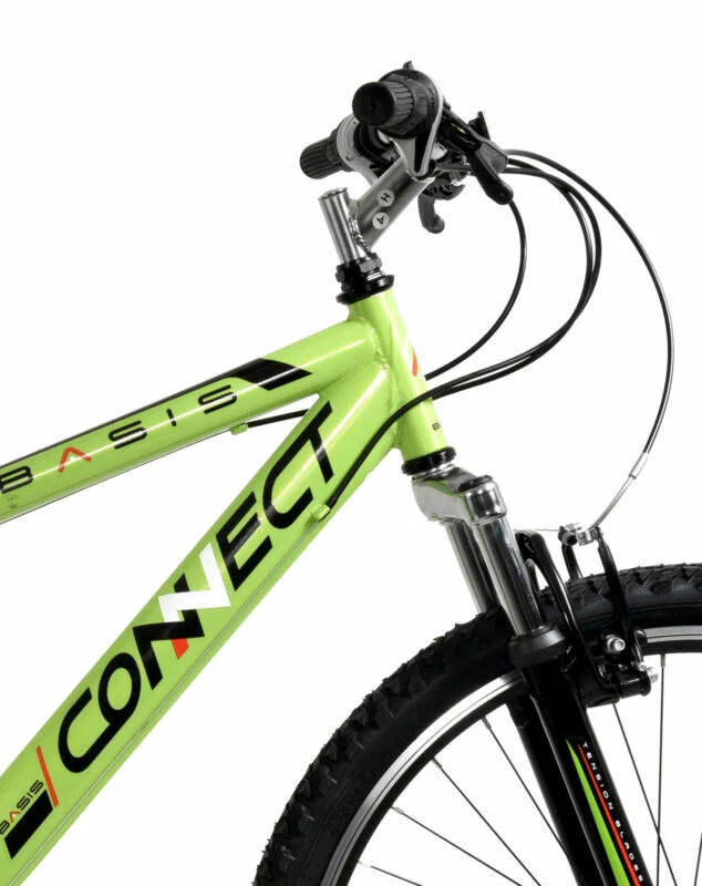 Basis Connect Mountain Bike 26" Wheel MTB Unisex 18 Speed Shimano Bicycle Green - Image 2 of 4