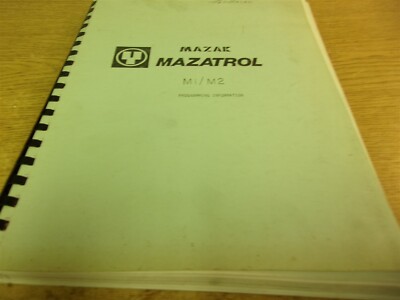 Mazak Mazatrol M1/M2 Programming Information Manual *FREE SHIPPING*