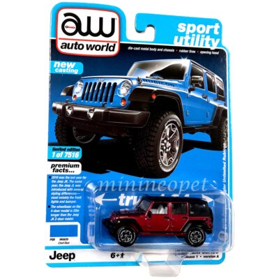 AUTOWORLD 64242 / AWSP033 A 2018 JEEP WRANGLER UNLIMITED 4 DOORS 1/64 RED Chase | eBay