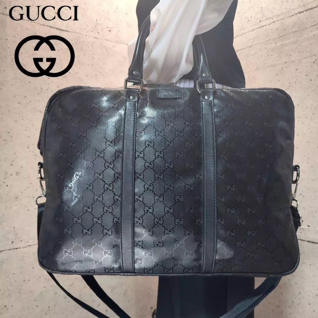 2406 20 gucci noir sac d'affaires mallette sac bandoulière