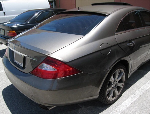 Mercedes CLS W219 2005-10 Brabus Style 3pcs Flush Mount Trunk Spoiler Made USA