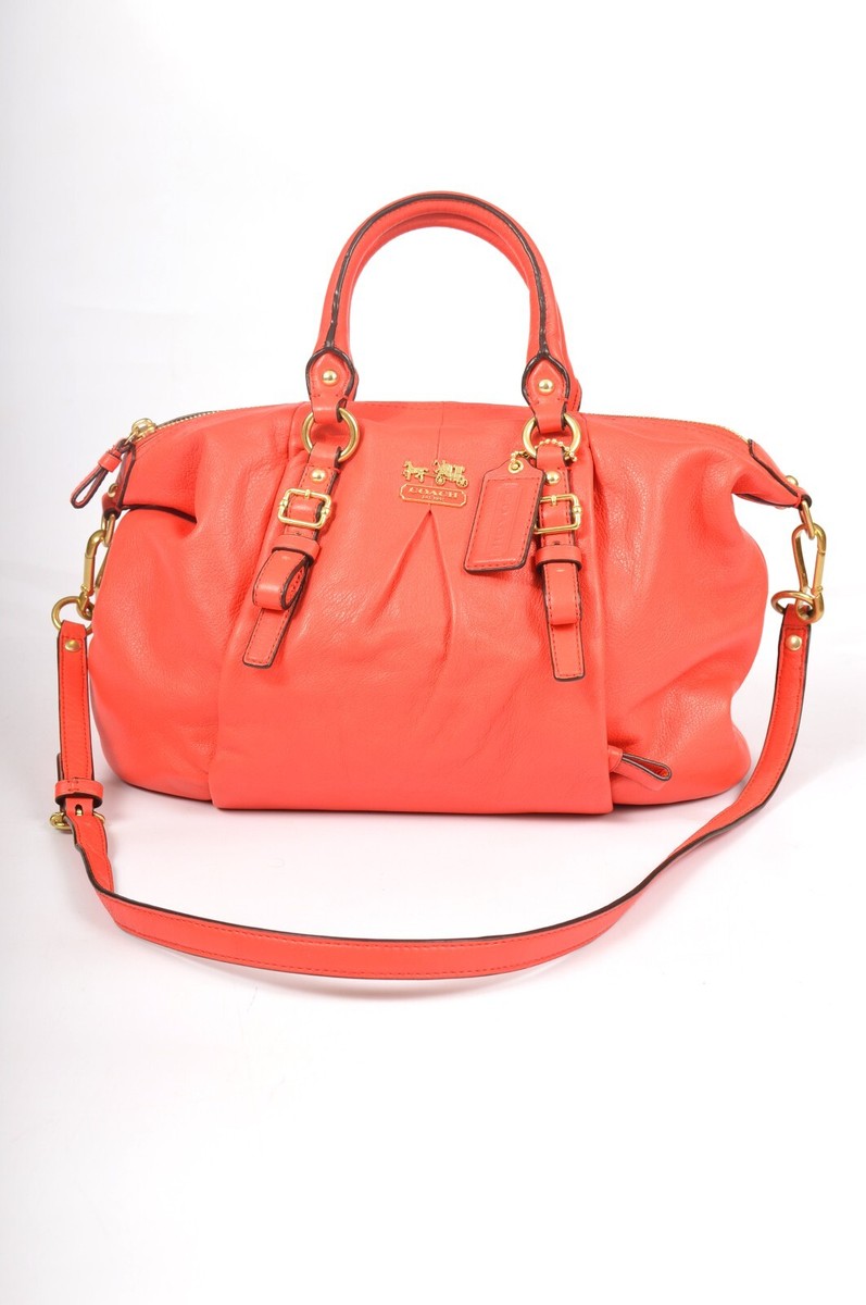 Coach Madison Juliette H1320-21222 Red Leather Hand Shoulder Bag 