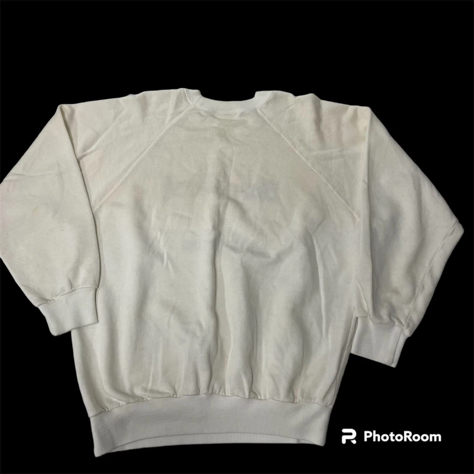 Sudadera Raglán Vintage Años 80 Azul Blanco HARD ROCK Café LONDRES XL Foto 2 de 4