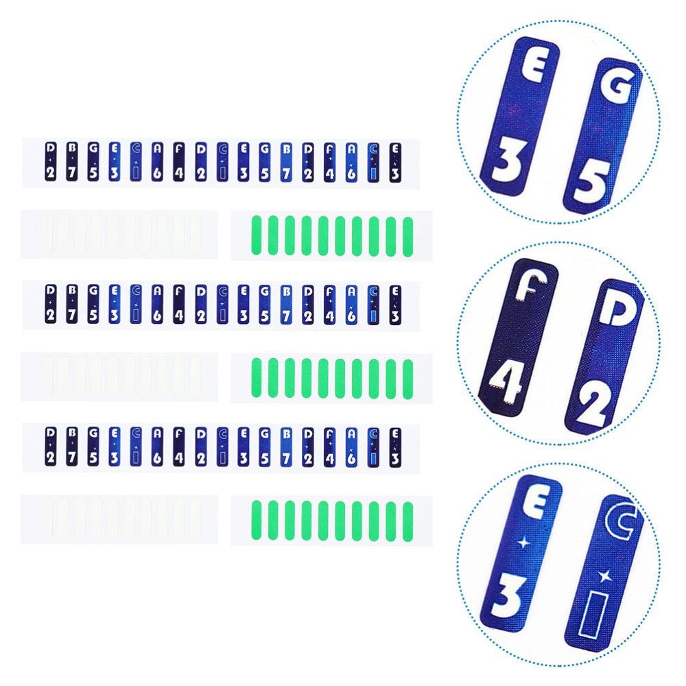 Keyboard Stand Digital Piano Thumb Scale Stickers Beginner Accessories