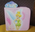 NEW WITH TAG DISNEY FAIRIES TINKERBELL HOLDS 24 CD OR DVD PINK CASE