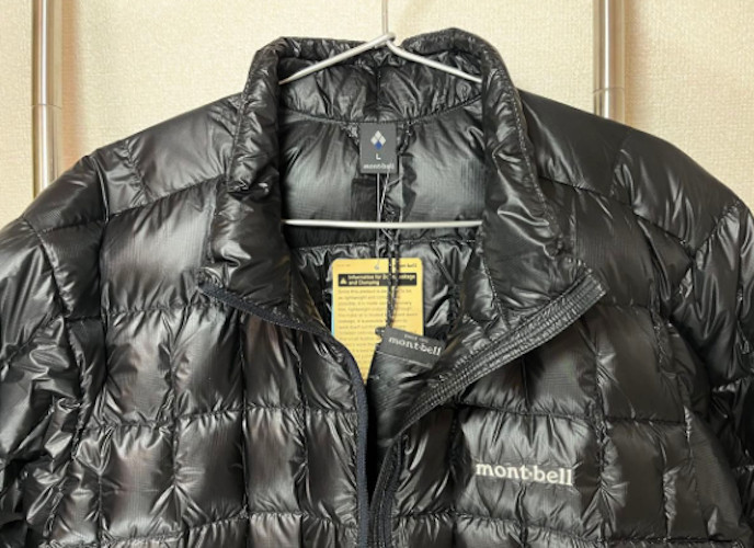 Montbell Plasma 1000 Down Jacket Men's Lightweight Black New Asian L-size image 3