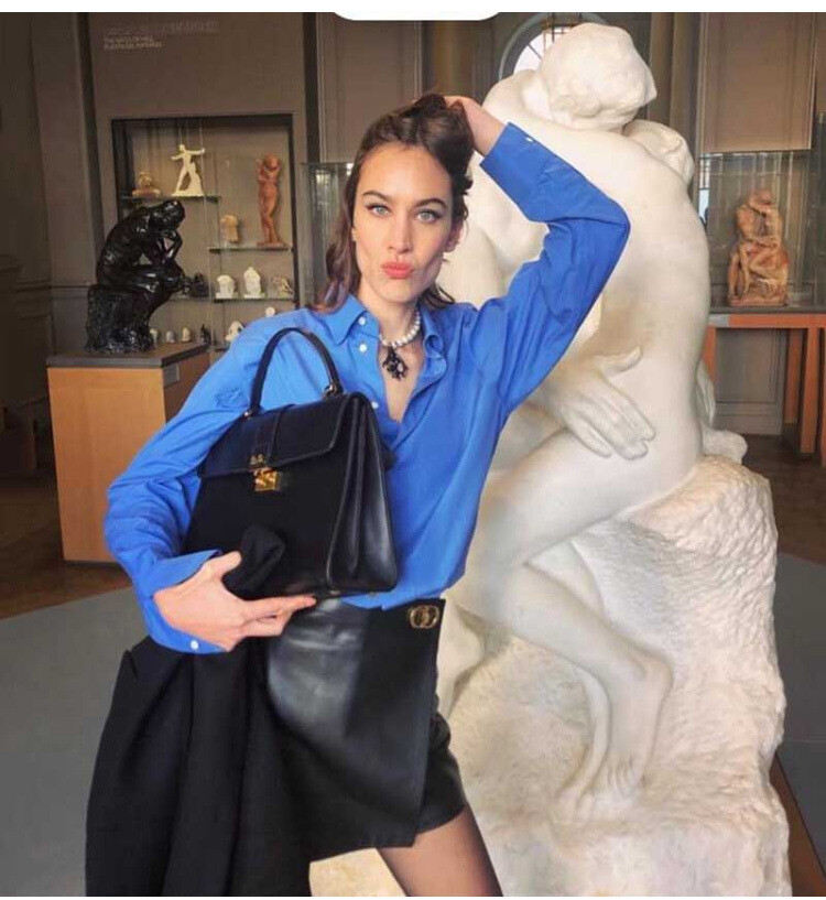 FILA Camicia donna THE ROW primaverile cotone design semplice maniche lunghe temperamento top