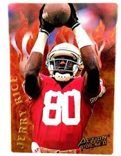 Jerry Rice 1994 Action Packed Catching Fire Inesrt Card #R1 NFL HOF 49ers