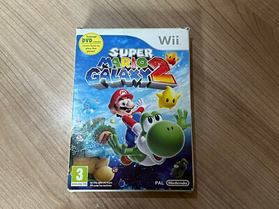 Super Mario Galaxy 2 Big Box + Handbuch Nintendo Wii Spiel + Bonus DVD - getestet