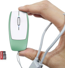 Mini 2-In-1 Wireless Bluetooth Mouse TF Card Reader - 8GB TF Card Included, Ty