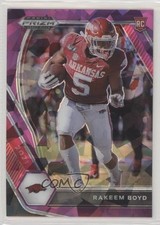 2021 Panini Prizm Draft Picks Purple Ice Prizm 28/149 Rakeem Boyd #152 0rd2