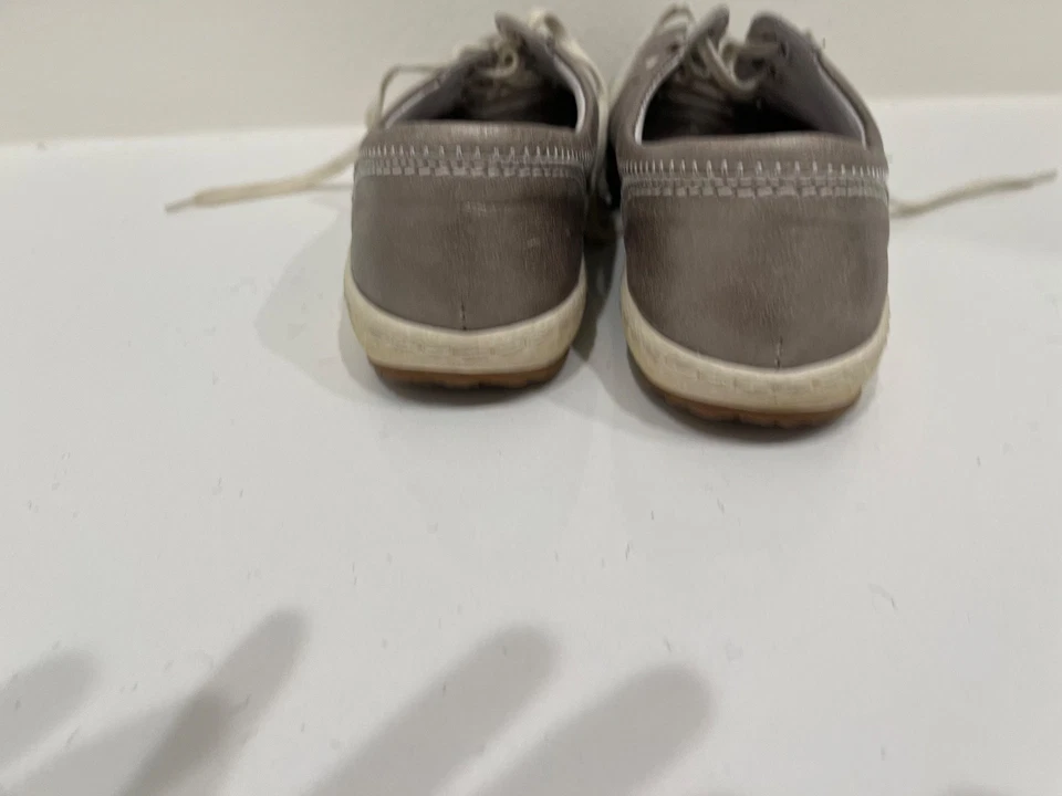 Josef Seibel Zapatillas Caspias Plateado Platino Encaje EE. UU. 8 UK 39 Foto 2 de 4