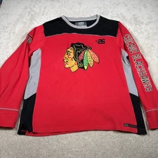 Chicago Blackhawks Old Time Hockey Causeway Sweatshirt Mens XL Embroidered
