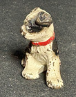 Vintage Hubley Mini 1" Cast Iron Black & White Boston Terrier Figurine — photo 2