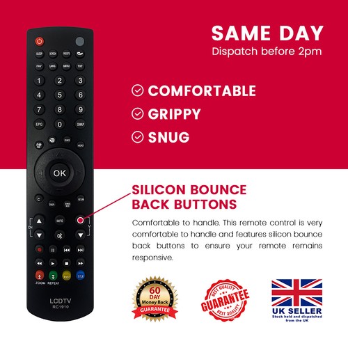 Replacement TV Remote Control For ALBA LCDW16DVDHDF - Picture 11 of 11