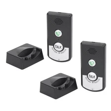 Black Wireless Voice Intercom Home Smart 2 Way Talk Doorbell For Elderly