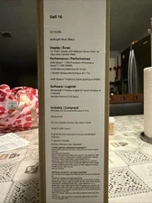 Dell 16 Laptop DC16256 - 16" FHD+ Screen - AMD Ryzen 7 250 - 16GB RAM - 1TB SSD