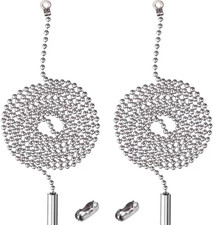 2 Pack Pull Chain String Extension with Connector for Ceiling Fan Light Fixture
