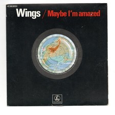 SP 45 TOURS  WINGS MAYBE I'M AMAZED 1977 FRANCE  PARLOPHONE 2C 006-98701