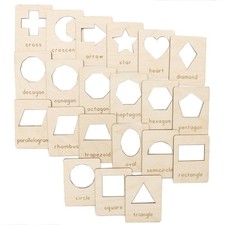 Wooden Shape Template Set Child-Centered Shape Template Set STEM for Children