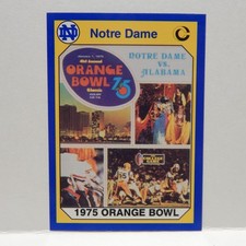 Notre Dame College Football Orange Bowl Card 60 (A)