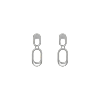 Dean Davidson Bleecker Mini Drop Earrings   Brushed Rhodium/Silver $130 MSRP